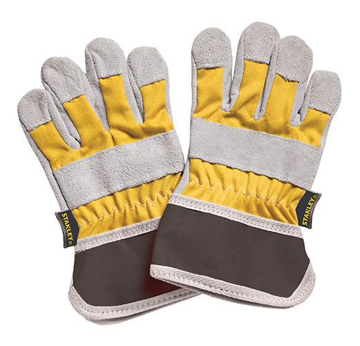 stanley leather work gloves