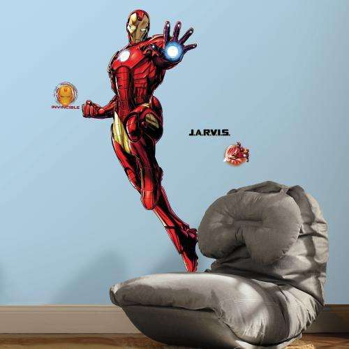 RoomMates - Avengers Iron Man - Wandtattoo Wandsticker Wandaufkleber  Wandbilder