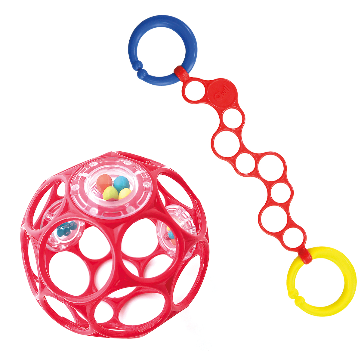lila mit O-Link pink für Mädchen Oball 10cm rosa Oball Set 