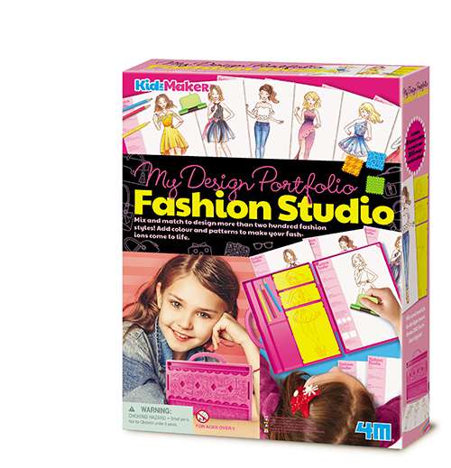 Modeatelier Fashion Studio Kreativ Bastel Set Mädchen Modeschule KidzMaker 